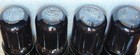 Rare Nos Quad National Union Jan Cnu Vt-229   6sl7gt Tubes Tall Black Glass 1952