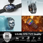 Military Smart Watch Men Fitness Tracker Bluetooth Smartwatch For Iphone Samsung