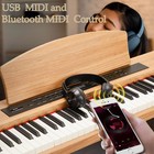 Glarry 88 Key Semi-weighted Digital Piano Keyboard With Pedal x Stand bench