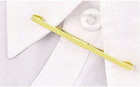 Elegant 2pcs Gold   Silver Tie Collar Bar Pins For Men - Stylish Shirt Clips