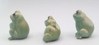 Set Of 3 Vintage Small Frog Figurines Made In Hong Kong