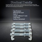 4 Pcs Shipping Container Connectors Bridge Fitting Clamp 280mm Steel Screw Clamp