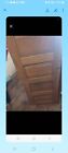 Rare Antique Classroom  Pull-down Map Cabinet In Oak Case 