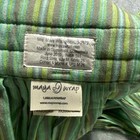 Maya Wrap Unisex M Ring Sling Carrier Striped Green Cotton Boho Babywearing
