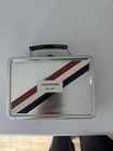 Rare Thom Browne Metal Lunchbox Silver Red White Blue Collectible Modern