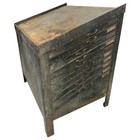 Antique Steel Printer s Typeset Cabinet Ga20717