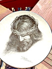 Ceramic Art On A Wall Hang Iplate Portraits Of Christ 1991 Halmarked W s george