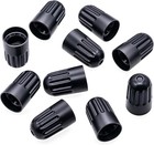 10pcs Tpms Tire Valve Long Stem Caps  Black Plastic Wheel Tire Valve Stem For