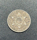 Wow   1861 Civil War Era 3c Silver Trime U s  Type Coin High Grade Eye Appeal