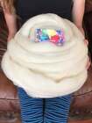 1lb Wool Roving  Soft Clean Easy Draft Wool To Spin Or Felt  Core Wool