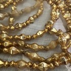 Lot Of Multiple Strands Vintage Christmas Mercury Glass Gold Bead Garland 282   