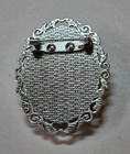 Blue Cameo Rose Brooch