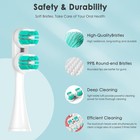 Toothbrush Replacement Heads Compatible With 1 Count  pack Of 8   White Green 