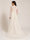 Vintage Union Made Ilgwu Women s Wedding Dress Laces Cream Size 2 4