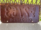 1941 Ohio Car Dealer License Plate D2   2763 Original Paint Condition