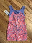 Cat   Jack Girls Gymnastics Scribbles Pull-on Biketard Periwinkle Size S 6 7 Nwt