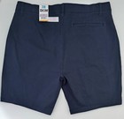 Iron Co Men s Stretch Shorts  size 38  Flex Waist Flat Front Lake Blue New Tag 