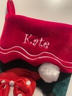 Read Disney World Parks Minnie Mouse Santa Christmas Holiday Plush Stocking