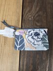 Vera Bradley Zip Id Case Palm Floral Nwt Mini Wallet Coin Purse