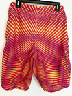 Jimi Hendrix Psychedelic Dragonfly Swim Trunks Surf Board Shorts Size 32 Vintage