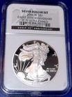 2006-w Proof Silver Eagle Pf70 Ucam 20th Anniversary Dollar Set 