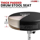 5 Core Drum Throne Padded Guitar Stool Height Adjustable Drummer Seat Music Chai