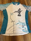 Pearl Izumi Hummingbird 3 4 Zip Short Sleeve Cycling Jersey Size L