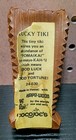 Vintage 1985 Coco Joe s Lucky Tiki - Ulani Tiki Base Lava Hapa-wood  Hawaii
