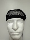 Nwt Harley-davidson Women s Studded Winged Bar   Shield Headwrap One Size Black