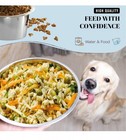 48oz Stainless Steel Dog Bowls Set  2 Pack For Replacement Dogs Bowl Stand  6   