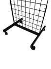 Black 2  X 6  Heavy Duty Rolling Gridwall Display Panels - Set Of 2