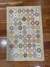 Vintage Claire Murray Hooked Rug Colorful Circles 25  X 38  Tan Backround
