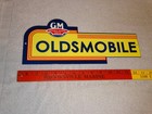 Vintage General Motors Hydramatic Oldsmobile 14  Enamel Metal Truck Car Gas Sign