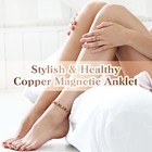 Copper Anklet For Women Magnetic Ankle   Lymphatic Drainage Ring With 3500 Gauss