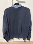 Supreme Denim Collar Half Zip Blue