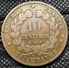 1896 France 10 Centimes Coin Vf   Paris A Mint          p164