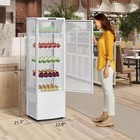 8 4cu ft Commercial Glass Door Refrigerator Cooler Food Display Merchandiser Bar