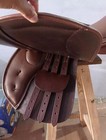 New Close Contact Leather English Jumping Horse Riding Saddle   Tack 17  Inch