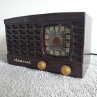 Admiral Tube Radio 5k12-n Am Vintage Bakelite Mcm Mid Century Modern Works 