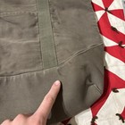 Vintage Green Canvas Tote Bag Used Worn As Is Faded