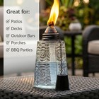 Seraphic Citronella Torches  3-pack  16oz Clear Glass Oil Lamps
