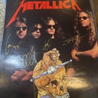 Metallica Harvest Of Sorrow Poster Signed By Hetfield Hammett Newstead Ulrich