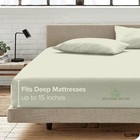1 Fitted Sheet Only 100 Percent Egyptian Cotton 400 Thread Count Ivory Bed