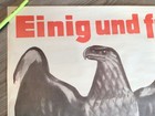Original Wwii German Poster -excellent   Large