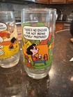 Vintage 1983 Mcdonald s Peanuts Camp Snoopy Collectors Glasses Complete Set Of 3