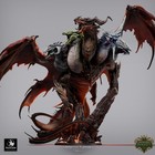 Tiamat Resin Miniature   3d Printed Fantasy Figure   D d Rpg Proxy