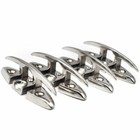 4 X 6 Inches Flush Mount Flip Up Folding Boat  deck Cleat Marine Stainless Steel