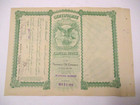 Antique 1913 Tammany Oil Co Tulsa Indian Territory Stock Certificate Indian Seal