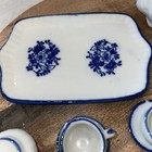 Vintage Blue Floral Mini Child   s 10 Pc China Tea Set W  Underplayed  Thailand