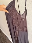 Intimate Black Lace Trim Full Slip Dress Lingerie Slip Style